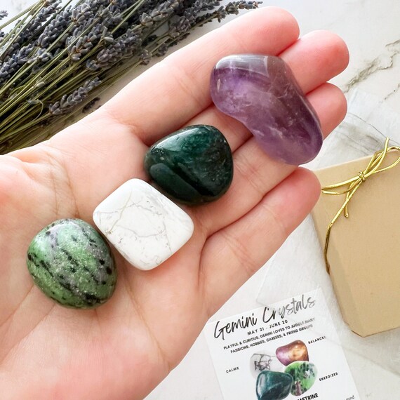 Gemini Crystal Set | Kit of 4 Crystals for Gemini | Great Idea for