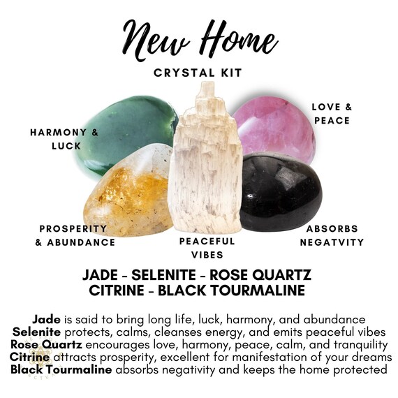 New Home Crystals Housewarming Crystals New Home Crystal Etsy