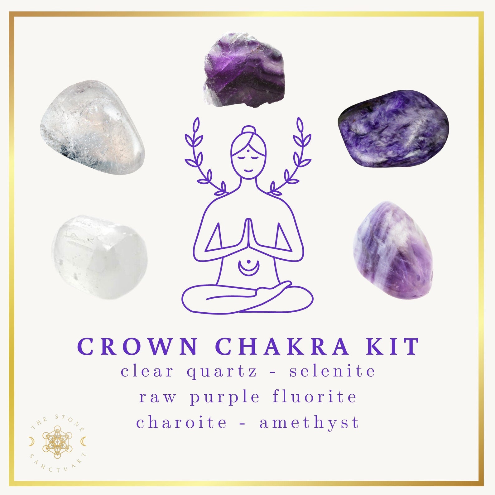 Crown Chakra Crystals Crystals for Crown Chakra Opening 5 Etsy