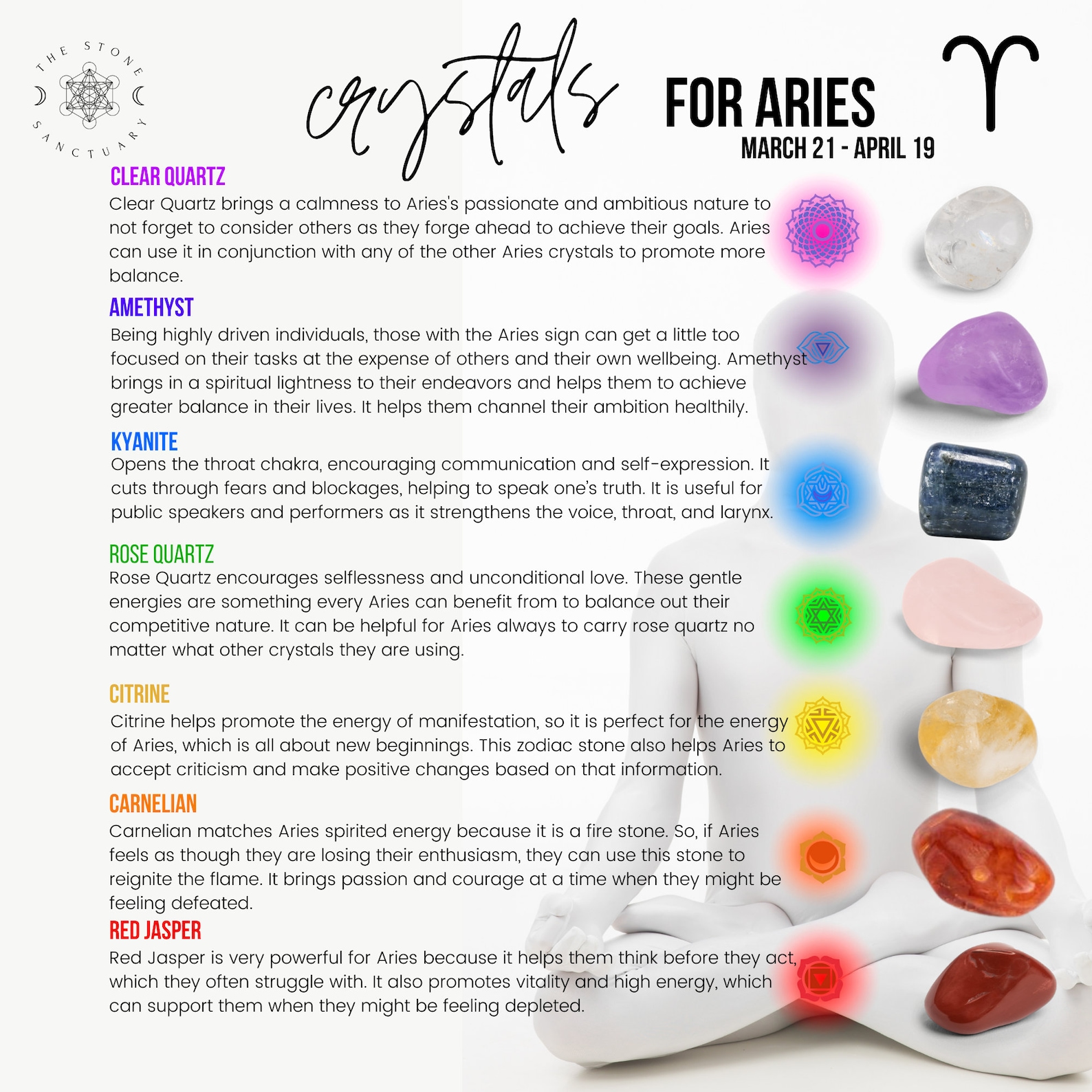 Crystals for Aries Chakra Crystals for Aries Aries Crystal Etsy