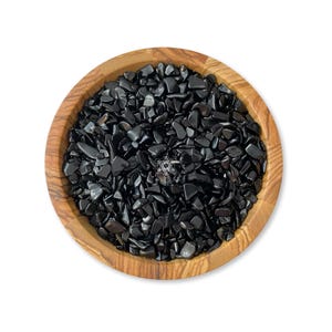 Obsidian Crystal Chips | Polished Mini Black Gemstones for Orgone, Candles, Crafts, Jewelry, Spells, Art
