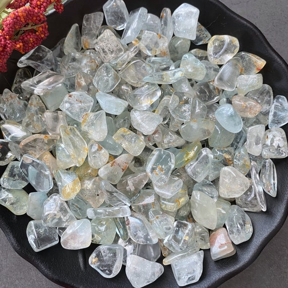 Silver Topaz Tumbled Stones For Sale