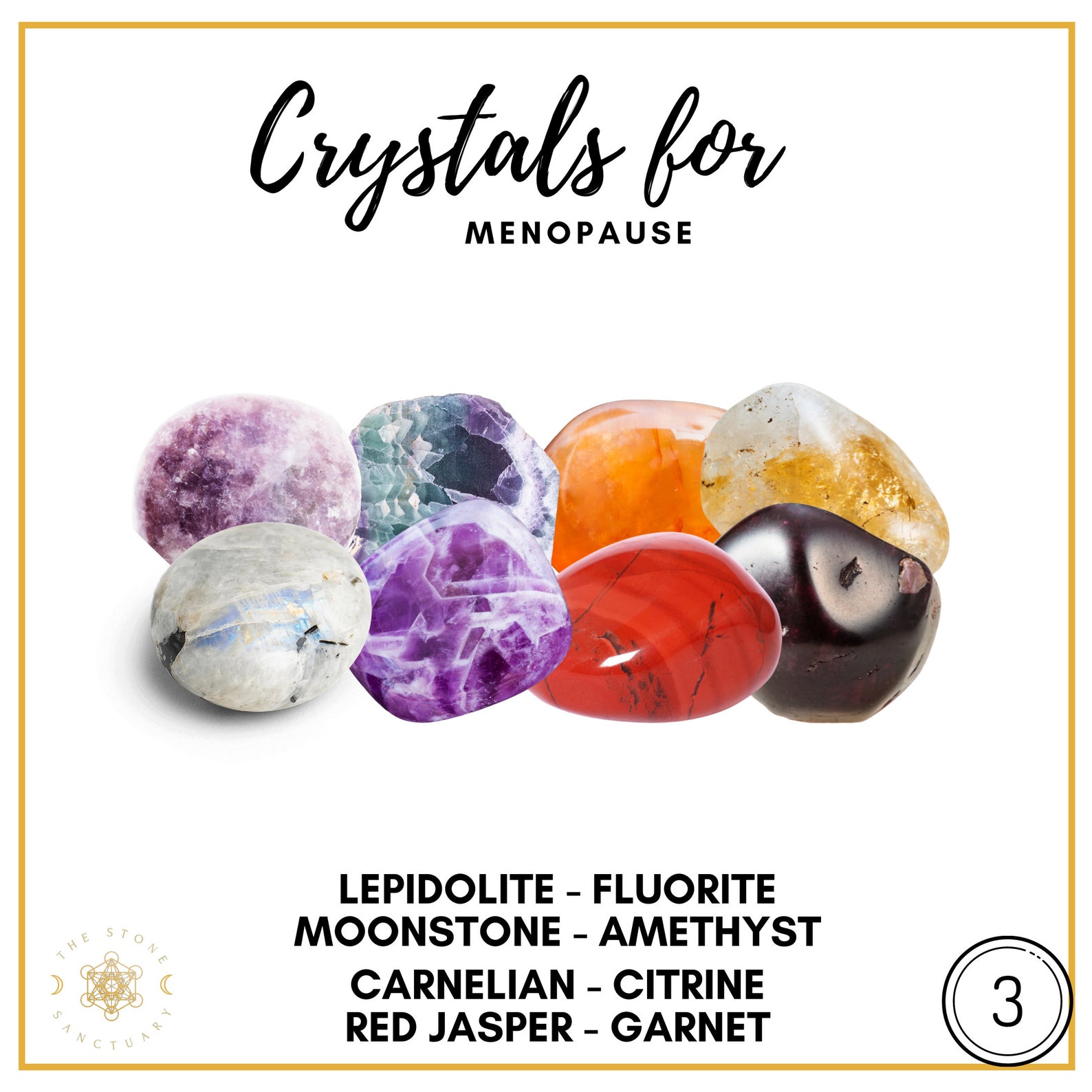Crystals for Menopause Menopause Crystals Perimenopause Etsy
