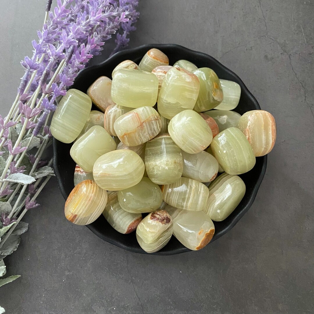 Green Onyx Crystal Green Onyx Stone Polished Green Onyx Etsy