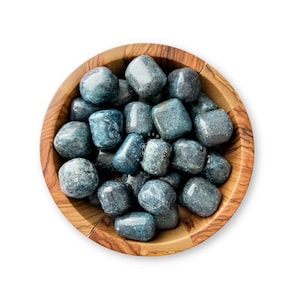 Kyanite Tumbled Stones | Polished Blue Green Kyanite Gemstones | Shop Metaphysical Crystals for Third Eye, Throat Chakra