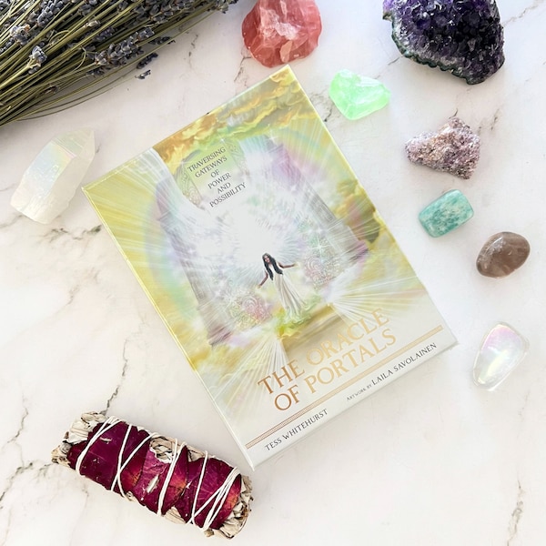 The Oracle of Portals Oracle Deck by Tess Whitehurst | 44 Oracle of Portals Cards and 148 Page Guidebook | Portal Oracle Card Deck