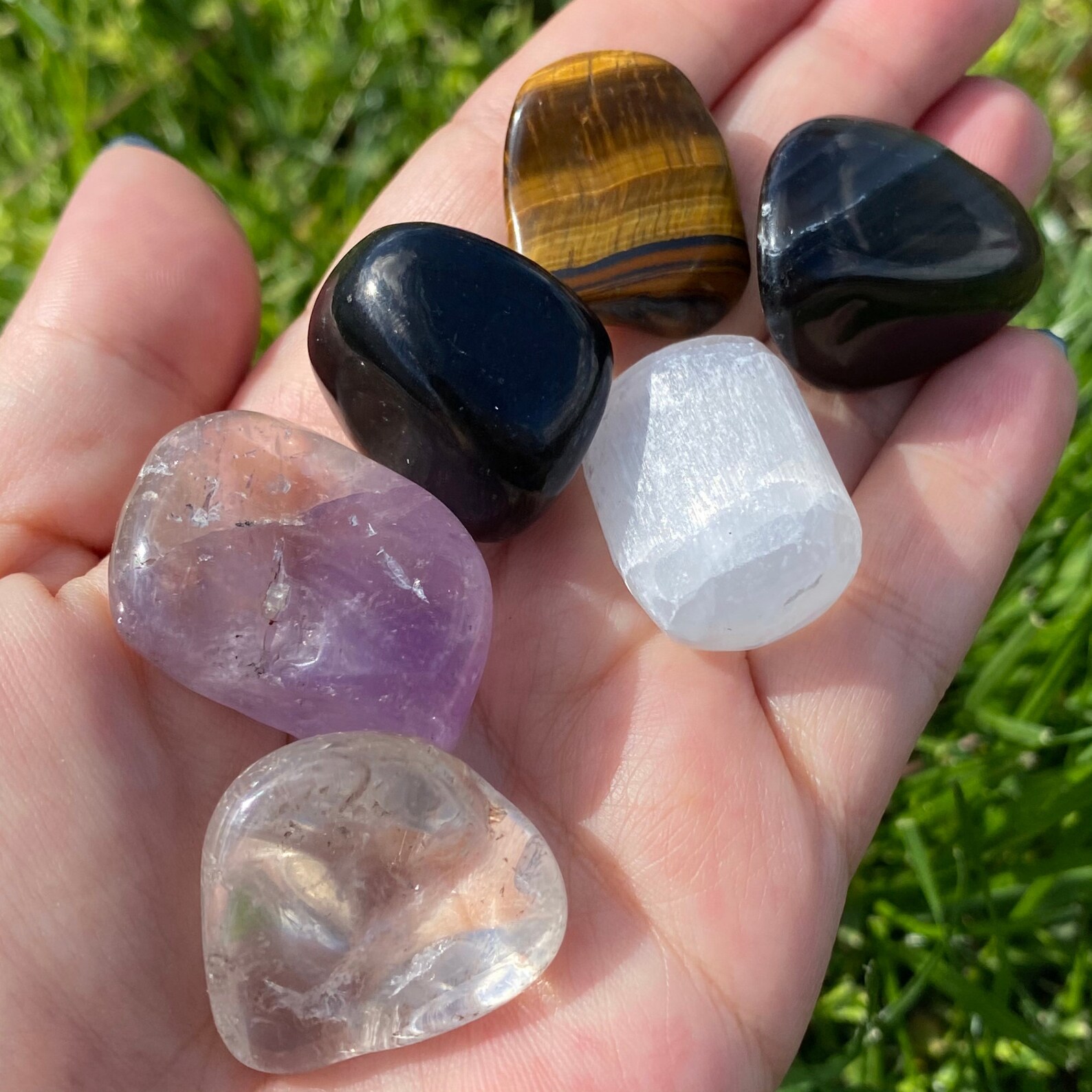Crystals for Energy Protection and Grounding Crystals for Etsy