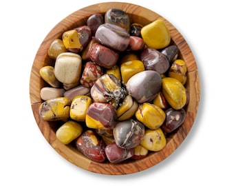 Mookaite Tumbled Stones | Polished Crystal Gemstones for Solar Plexus, Root Chakra | Individual or Bulk Available