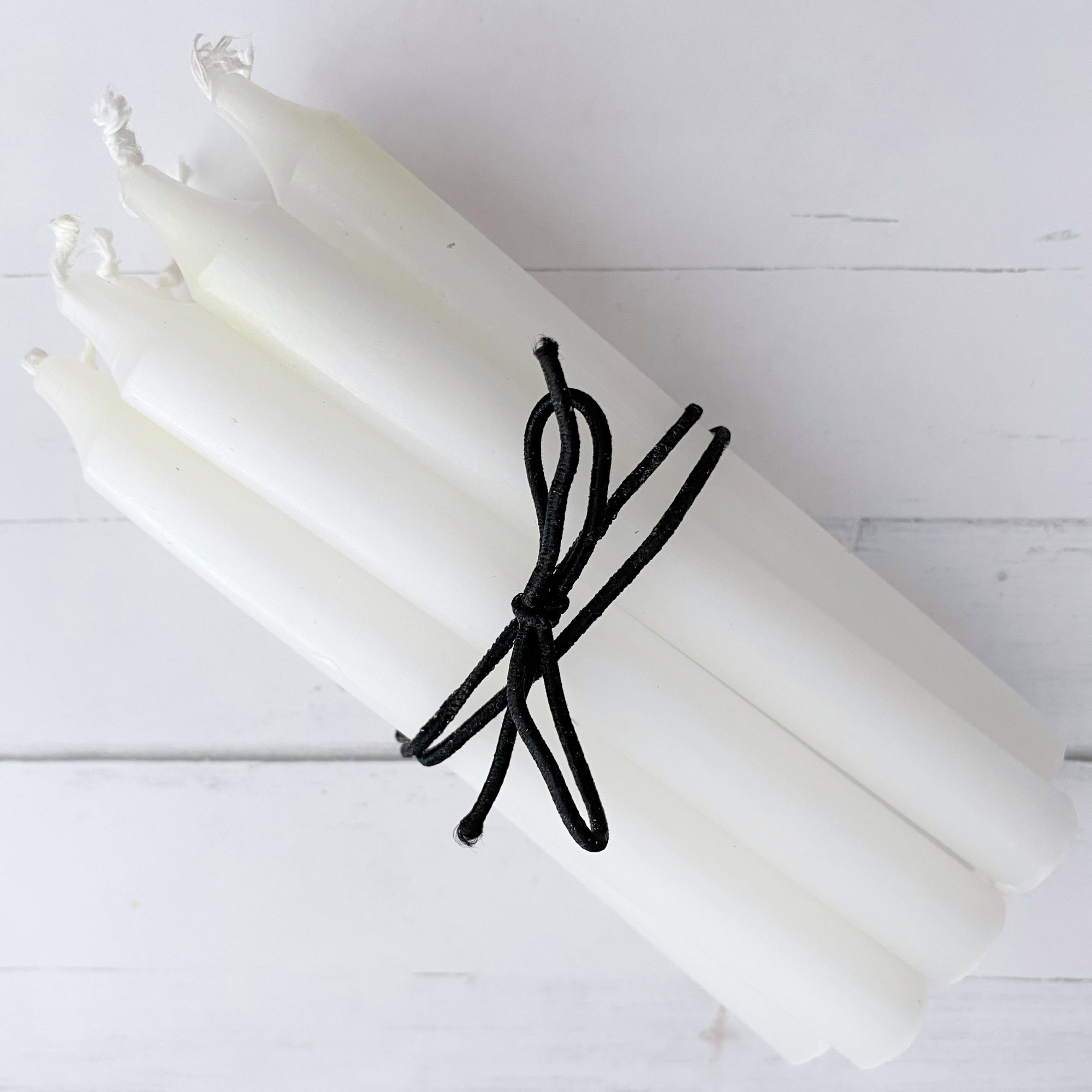 5 White Spell Candles White Chime Candles Witch Etsy