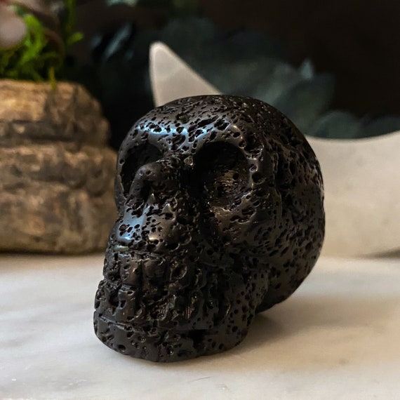 2 Lava Rock Skull Lava Stone Crystal Skull Basalt Skull Shop