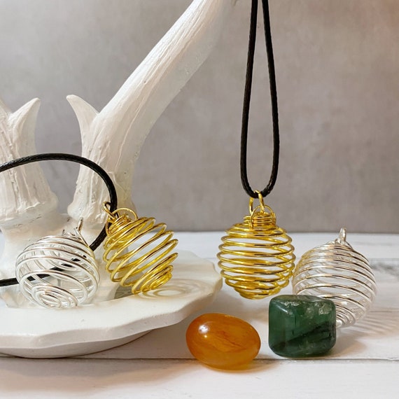 Spiral Spring Cage Pendant Spiral Spring Cage Pendant