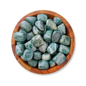 Rich Jade Tumbled Stones | Polished Rich Jade Crystal Gemstones | Shop Green Metaphysical Crystals for Heart Chakra, Bulk Available