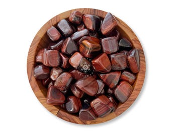 Red Tiger Eye Tumbled Stones | Polished Red Tiger's Eye Gemstones | Shop Metaphysical Crystals for Root Chakra