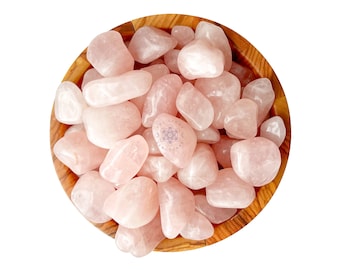 Rose Quartz Tumbled Stones | Polished Rose Quartz Crystal Grade EX | Rose Quarts Stone | Shop Metaphysical Crystals, Heart Chakra