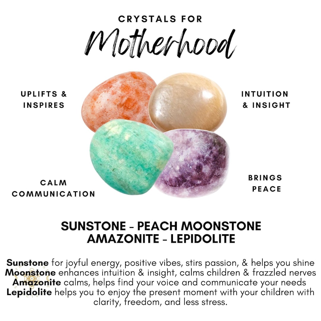 Motherhood Crystal Set Mother Crystals Crystals for Mothers Etsy