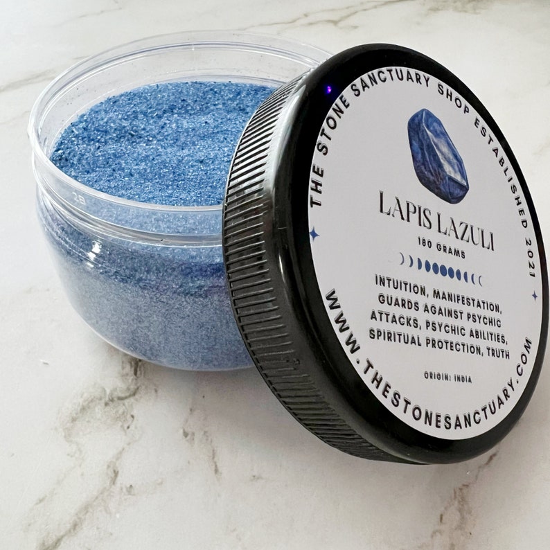 Lapis Lazuli Sand | Lapis Lazuli Gemstone Sand | 180 G Lapis Lazuli ...