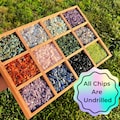 Genuine Crystal Chips: Choose Your Type of Undrilled Gemstone Mini Stones for Crafts & Decor