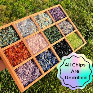 Genuine Crystal Chips: Choose Your Type of Undrilled Gemstone Mini Stones for Crafts & Decor