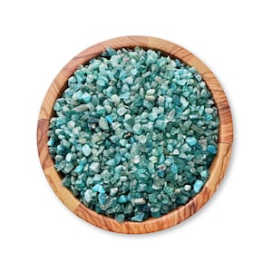Blue Apatite Crystal Chips | Polished Mini Gemstones for Candles, Crafts, Jewelry, Spells, Orgone, Art