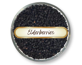 Elderberries | Dried, Whole | Sambucus Nigra