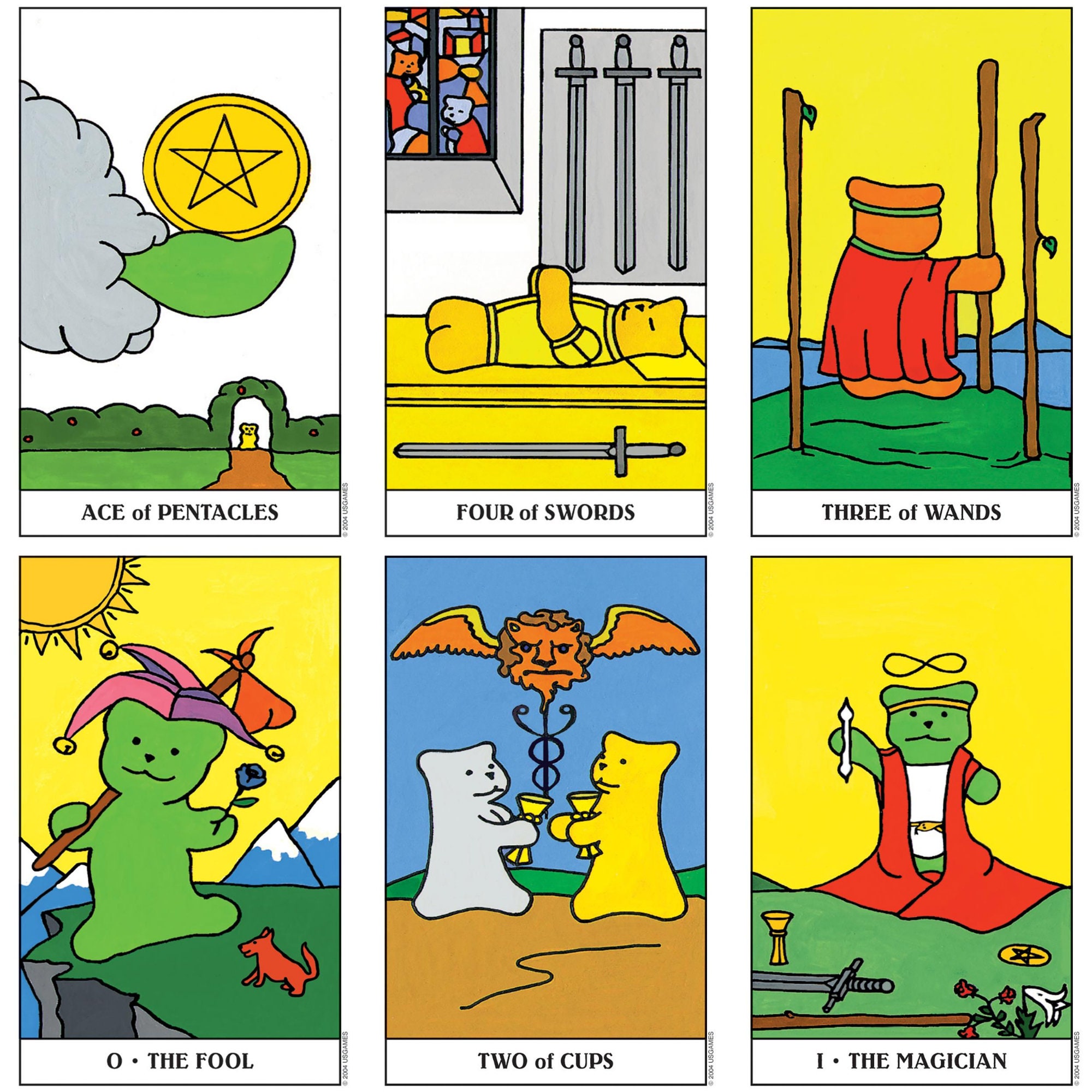 Gummy Bear Tarot Deck in a Tin by Dietmar Bittrich