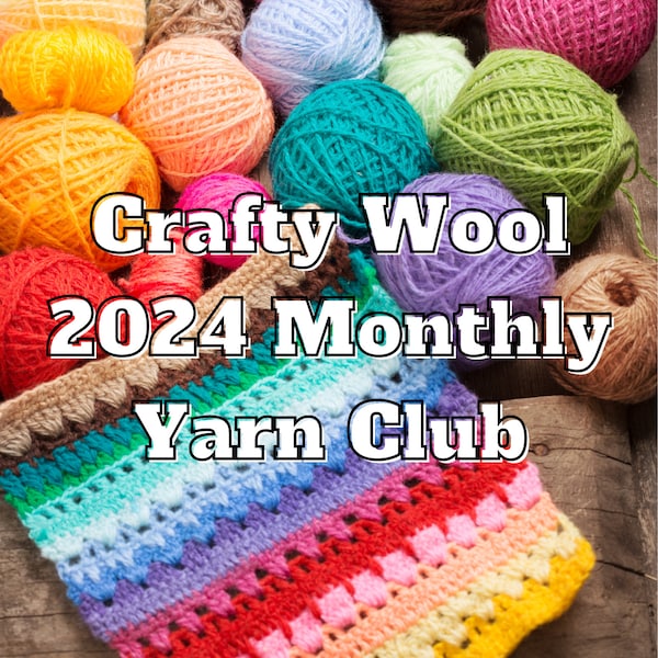 Crafty Wool Monthly Yarn Club April Lucky Dip Re-Purchase Monthly 2 x 20g Mini Skeins Hand Dyed Merino/Nylon Sock Weight Yarn Club