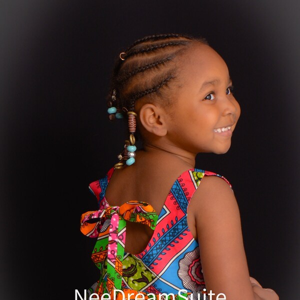 END of YEAR SALE/50% Off, Girls/Toddlers Ankara Print Dress, Birthday Dress, 3-Tiered Ankara Dress