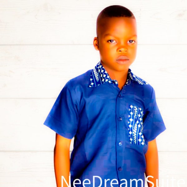 END of YEAR SALE/50 Percent Off, Three-piece Linen/African Wax Boys' Set (Cap/Shirt/Shorts), Ankara Boys' Set 100% Cotton