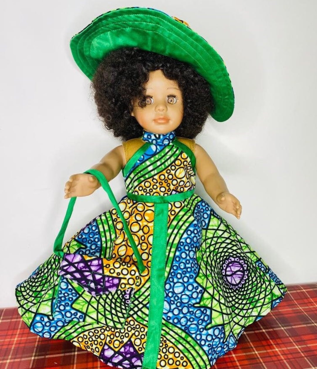 Doll Clothes for 18 Inch Dolls, African Kente for 18 Inch Dolls