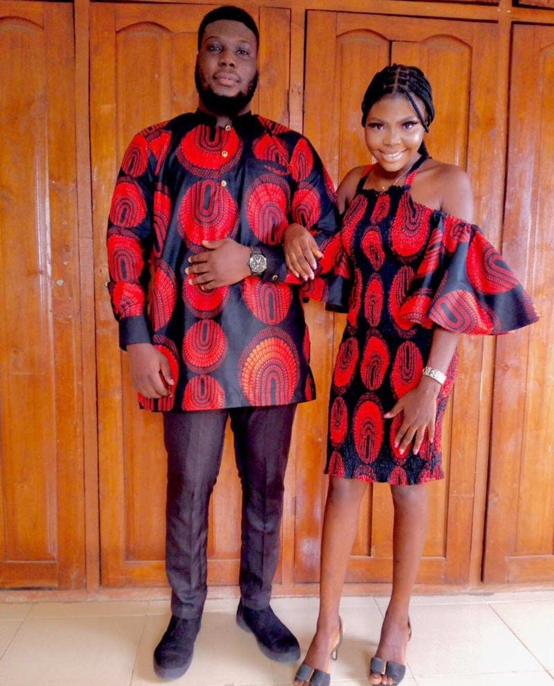 Couples Matching African Clothes, African Couples Matching Set, Ankara