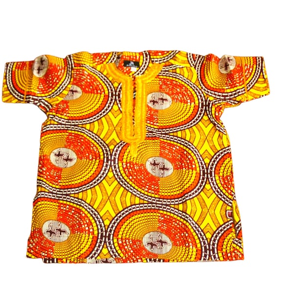 END of YEAR SALE 50% Off, Sanctuary Boy's Shirt, African Wax Boy's Shirt, n, Ready To Ship