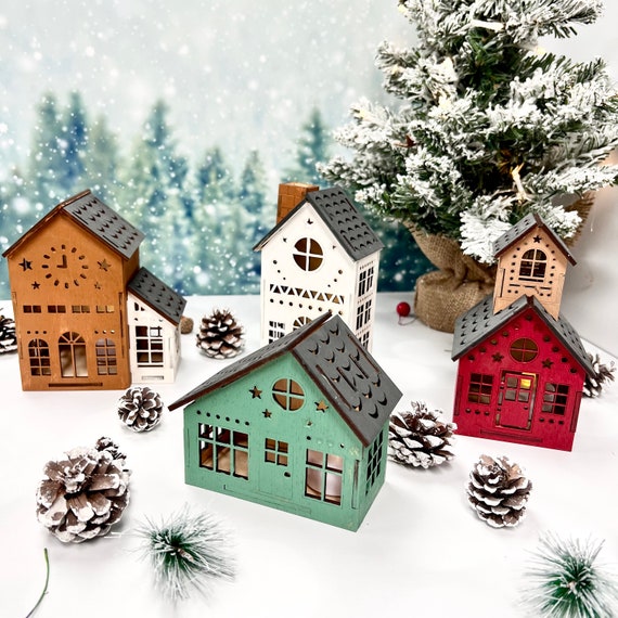 Homemade christmas village Clearance