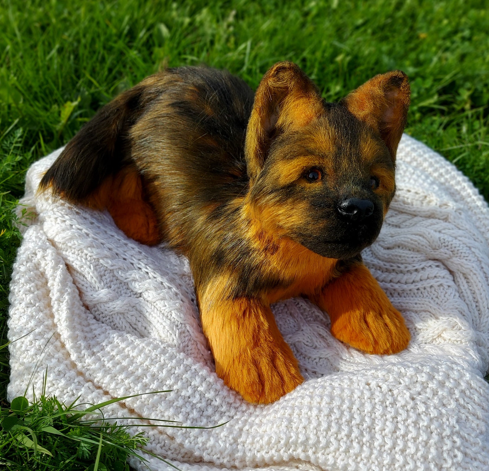 Shepherd puppy Realistic dog Plush puppy replica dog gift Etsy