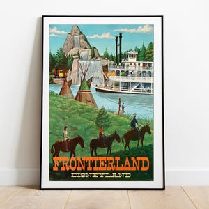 Disneyland Frontierland Digital Attraction Poster 2