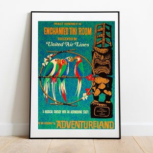 Disneyland Enchanted Tiki Room Digital Attraction Poster