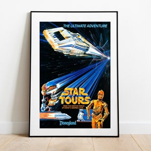 Disneyland StarTours Digital Attraction Poster