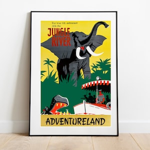 Disneyland Jungle Cruise Digital Attraction Poster