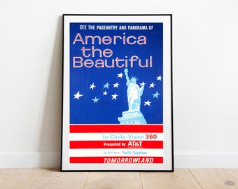 Disneyland poster vintage ディズニーランド ポスター Disneyland poster 80s featuring Goofy, Mickey and Minnie