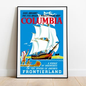 Disneyland Columbia Digital Attraction Poster