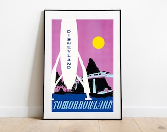 Digital Disneyland Tomorrowland Attraction Poster