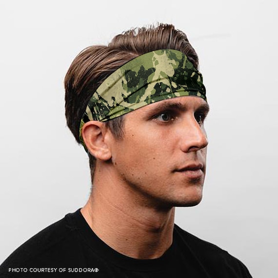 Camo Workout Headband 2-pack, Non-slip Athletic Sweatband - Etsy display picture 1