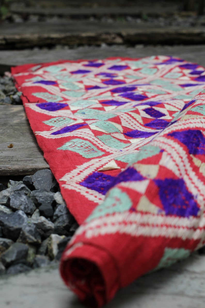 2.96m Vintage Thai Hill Tribe Fabric Handwoven Vintage Tribal Etsy