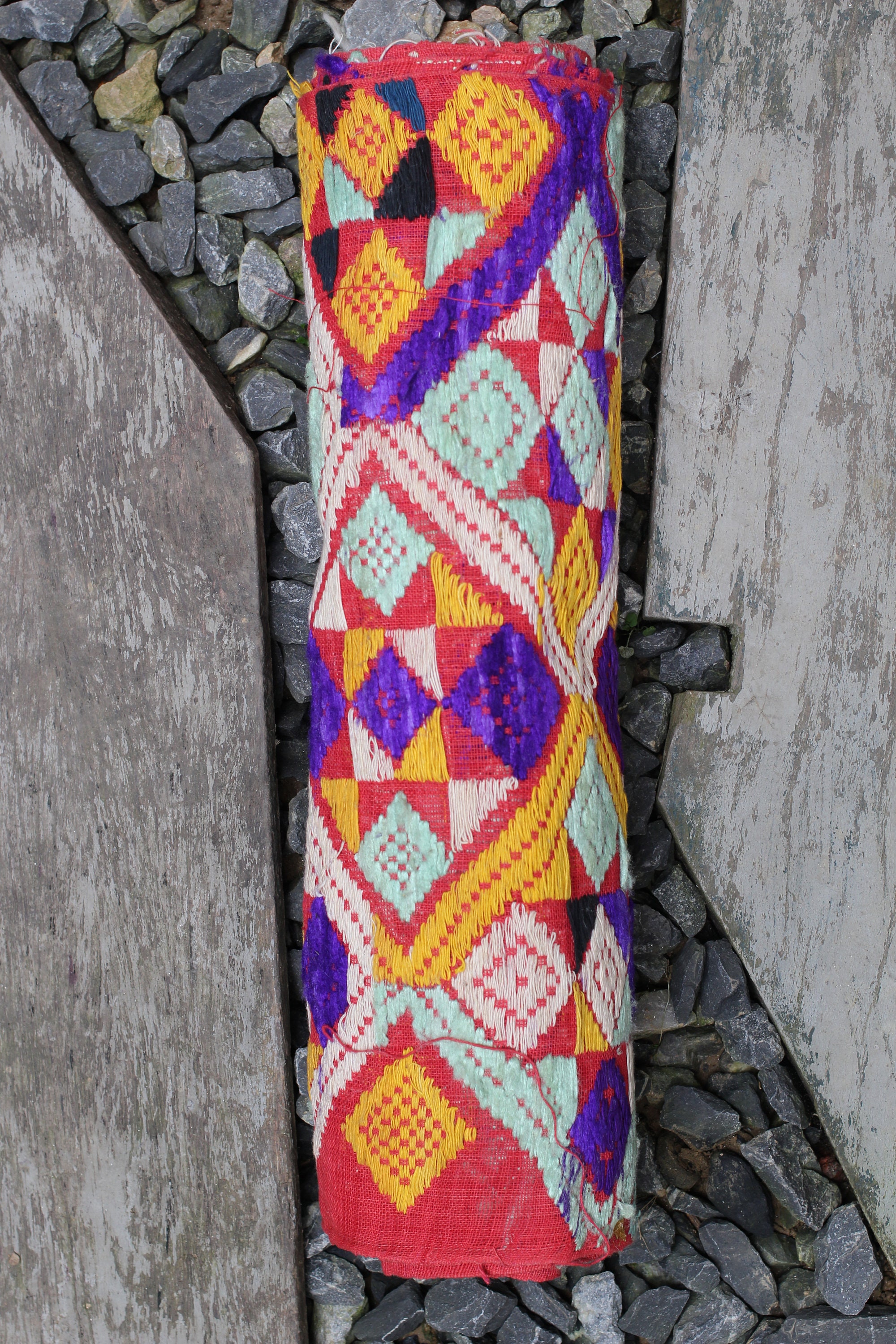 2.96m Vintage Thai Hill Tribe Fabric Handwoven Vintage Tribal Etsy