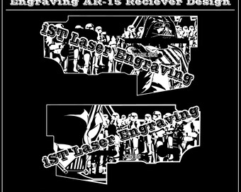 AR-15 Receiver Star Wars Template