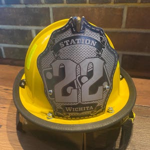 Fire Helmet Shield - Personalized