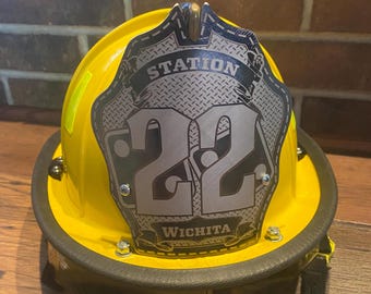 Fire Helmet Shield - Personalized