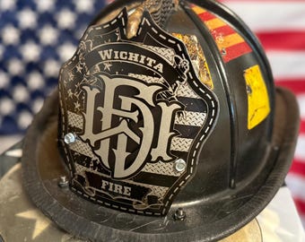 Fire Helmet Shield - Custom Logo
