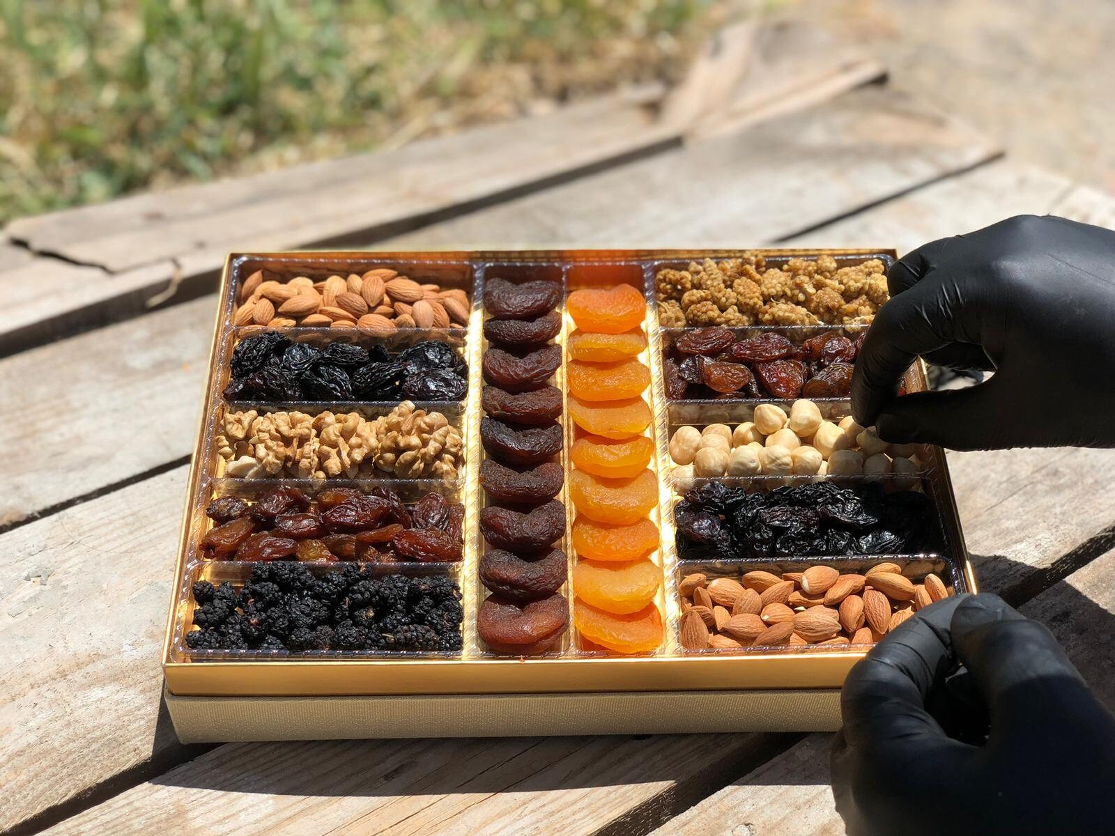 Natural Dried Fruit and Nuts Gift Basket Delicious Dried Etsy