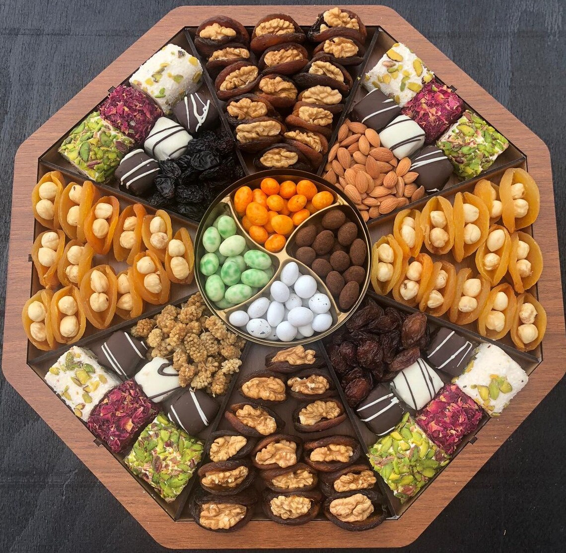 Natural Dried Fruit and Nuts Gift Basket Delicious Dried Etsy