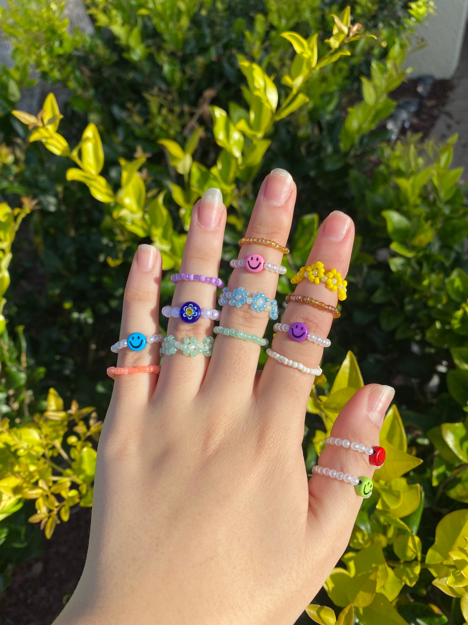 Seed Bead Rings Cute Rings Summer Jewelry Seed Bead Etsy Canada